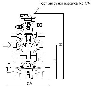 схема GPK-2001 с фланцевым соединением (JS 20KRF)