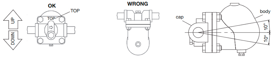 Float steam trap Yoshitake TSF-12