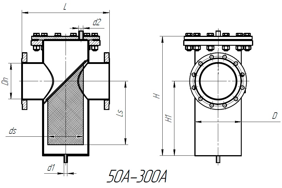 Сепаратор сітчастий OPEKS-1-MFS вуглецева сталь