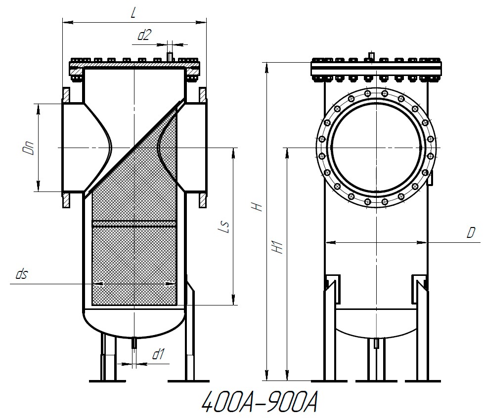 Mesh separator OPEKS-1-MFS carbon steel