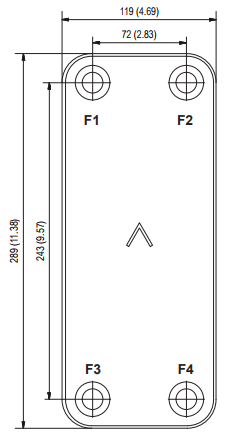 Размеры SWEP B10Т