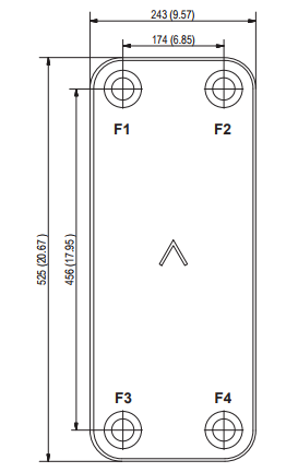 Размеры SWEP B120T