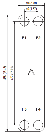 Размеры SWEP B15T