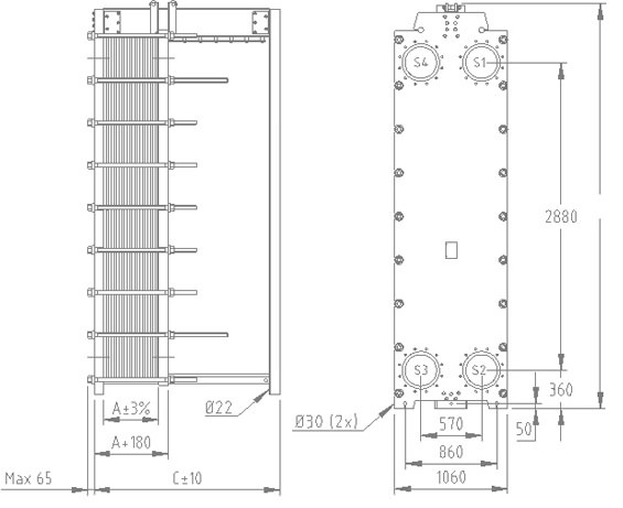 Размер THERMAKS РТА(GL)-265