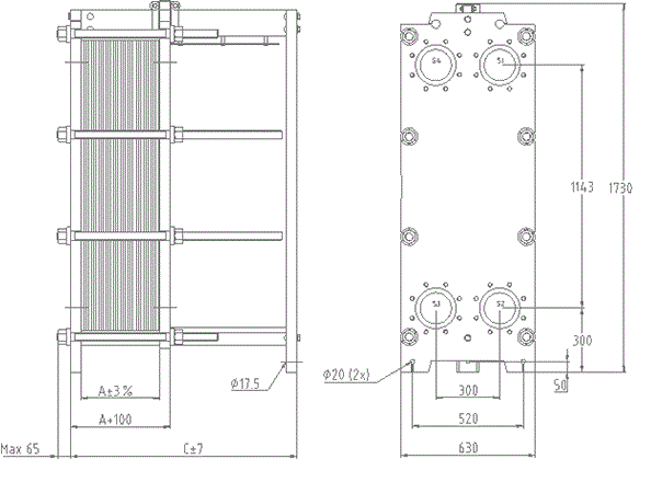 Размер THERMAKS РТА(GX)-51