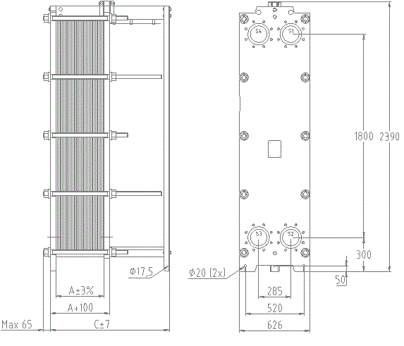 Размер THERMAKS РТА(GX)-91