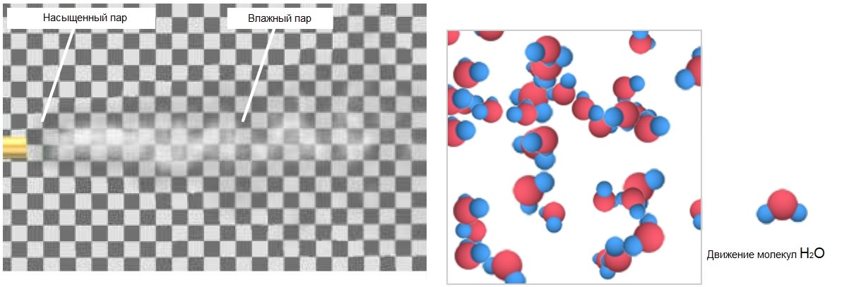 сухой насыщенный пар, влажный пар