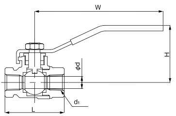 схема шаровой кран Yoshitake BLV-1 схема шаровой кран Yoshitake BLV-1