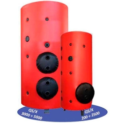 Водонагреватель с 2мя съмными Uобразными теплообменниками для накопления горячей воды OMB QSX Водонагреватель с 2мя съмными Uобразными теплообменниками для накопления горячей воды OMB QSX