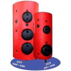 Водонагреватель с 3мя съмными Uобразными теплообменниками для накопления горячей воды OMB QTX Водонагреватель с 3мя съмными Uобразными теплообменниками для накопления горячей воды OMB QTX